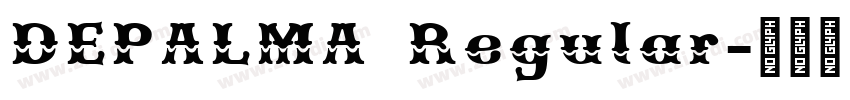 DEPALMA Regular字体转换